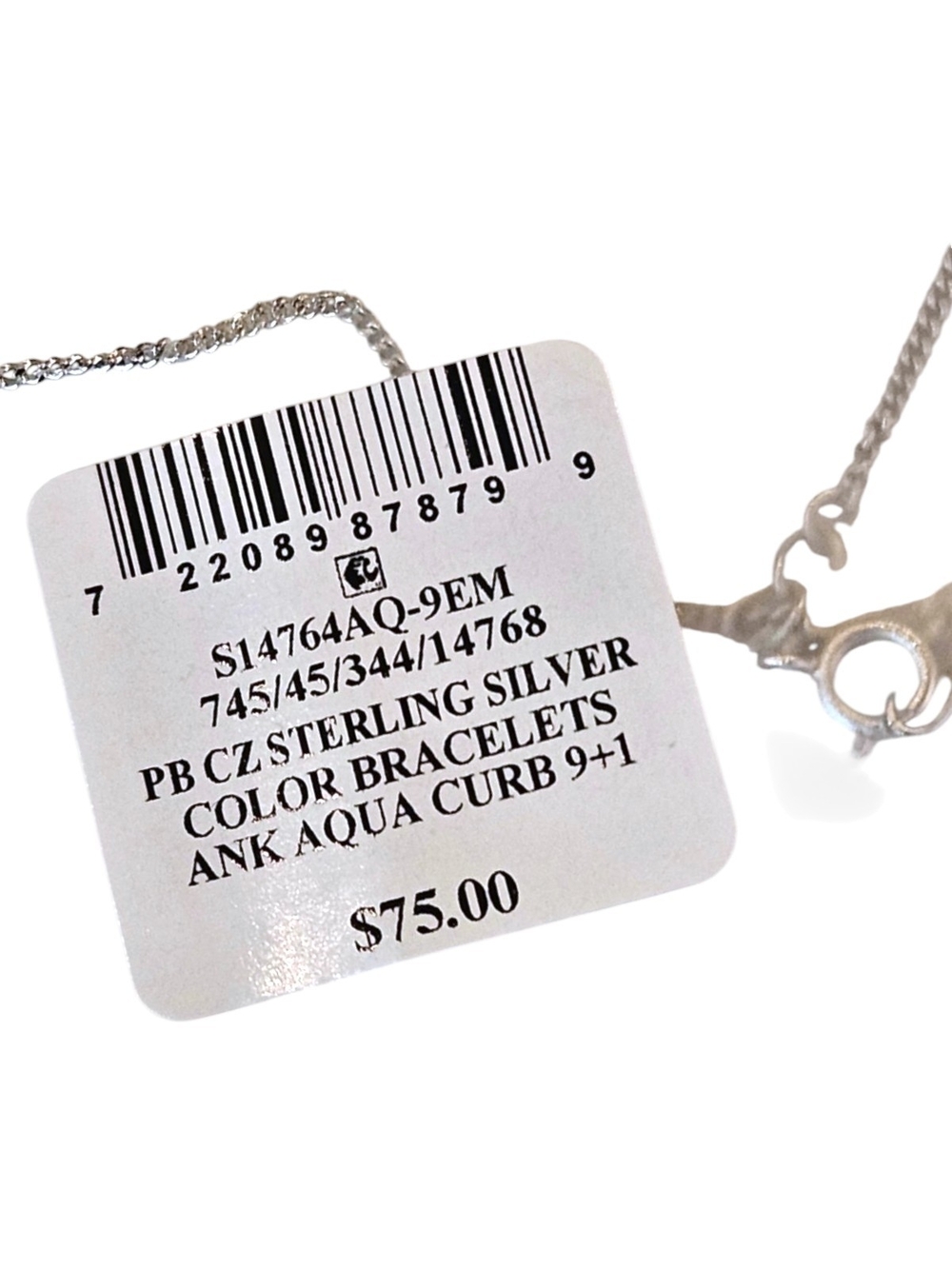 Giani Bernini Sterling Silver Cubic Zirconia Anklet - Silver - Picture 5 of 5